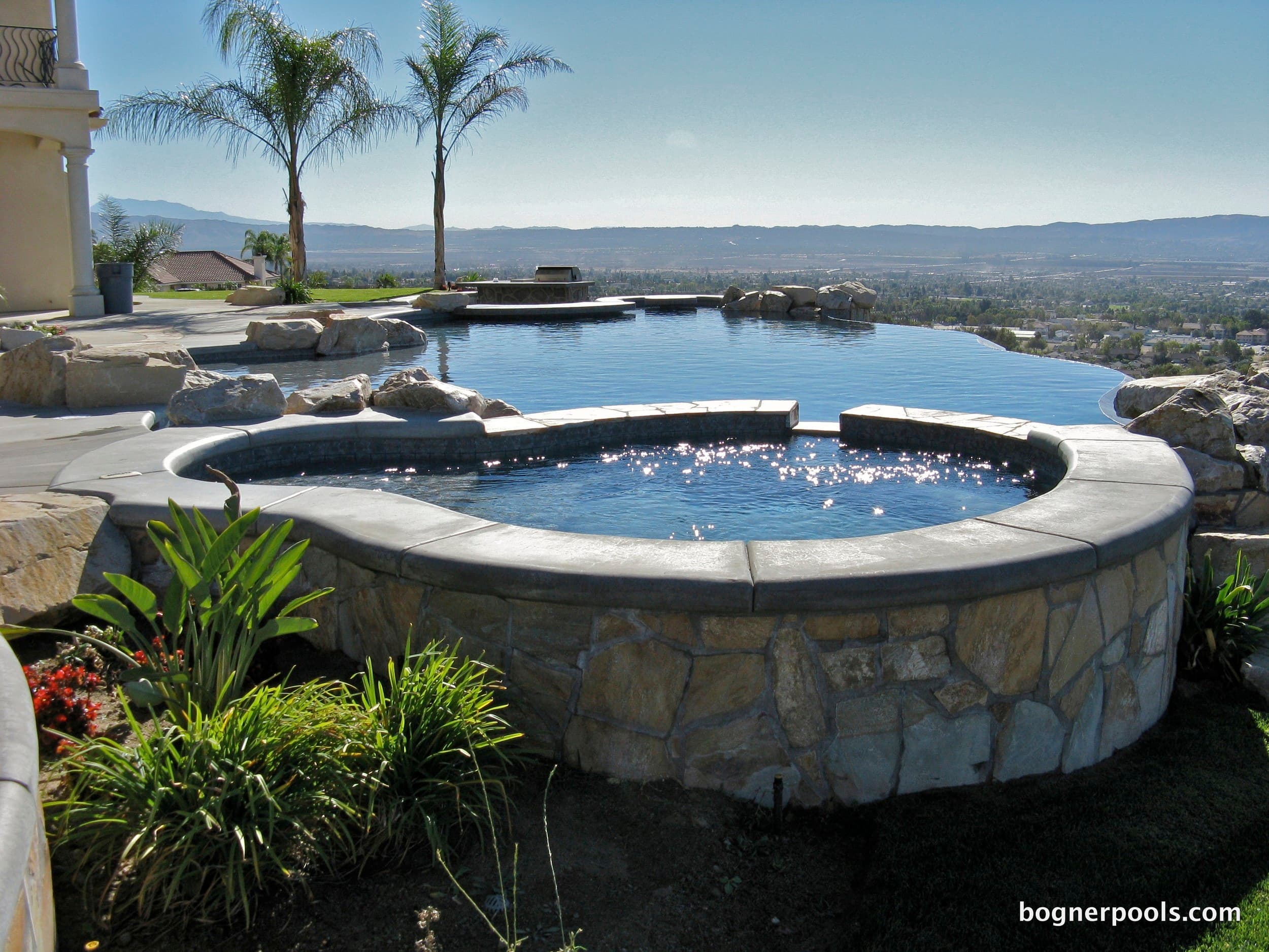 Custom swimming pool construction by Bogner Pools in Riverside, California